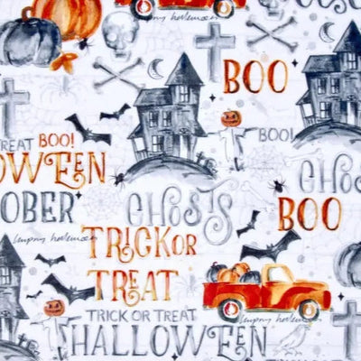 Multi Black Hallows Eve Digital Cuddle Fabric per yard - Prismatic Fiber Arts