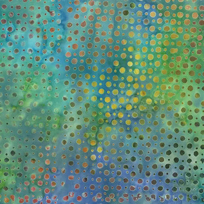 Multi Blue Big Little Dots Cotton 44"/45" Fabric Per Yard - Prismatic Fiber Arts