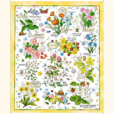 Multi Colored Healing Garden Panel - Prismatic Fiber Arts