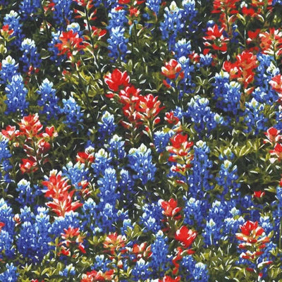 Multi Essentials Texas Flowers 44"/45" Cotton Fabric Per Yard - Prismatic Fiber Arts
