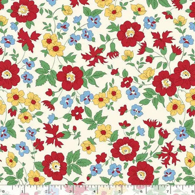 Multi Flowers Cotton Wideback Fabric Per Yard - Prismatic Fiber Arts