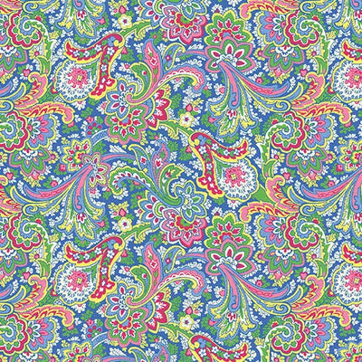 Multi Khanti Paisley Cotton Wideback Fabric per yard - Prismatic Fiber Arts