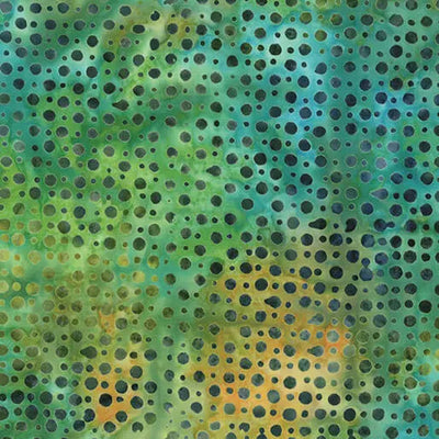 Multi Lime Big Little Dots Cotton 44"/45" Fabric Per Yard - Prismatic Fiber Arts
