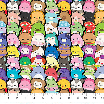 Multi Packed Friends Yardage Squishmallows Cotton 44"/45" Fabric Per Yard - Prismatic Fiber Arts
