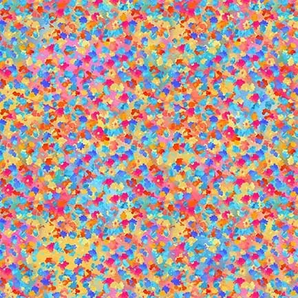 Multi Pastel Funfetti Cotton Wideback Fabric per yard - Prismatic Fiber Arts