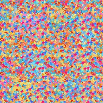 Multi Pastel Funfetti Cotton Wideback Fabric per yard - Prismatic Fiber Arts