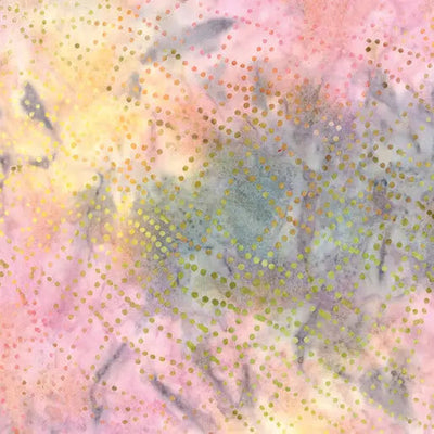 Multi Pink Wave Dots Cotton 44"/45" Fabric Per Yard - Prismatic Fiber Arts