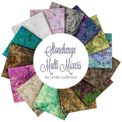 Multi Stonehenge Gradations Fat Quarter Bundle in Multi Mixers - Prismatic Fiber Arts