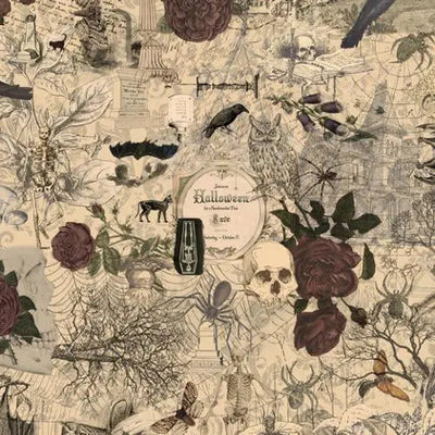 Multi Vintage 3 Sisters Haunted Mansion 44"/45" Fabric Per Yard - Prismatic Fiber Arts
