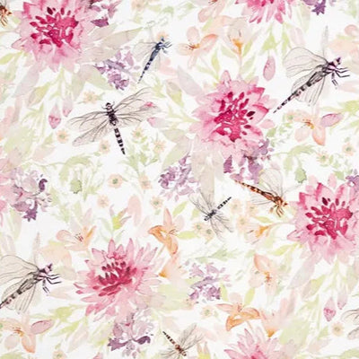 Multi Wild Dragonfly Digital Cuddle Elderberrry Fabric per yard - Prismatic Fiber Arts