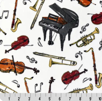 Music In The Air Digital Cuddle Woodland Fabric per yard - Prismatic Fiber Arts