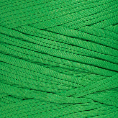 Recycled T-Shirt Fabric Yarn - Neon Green Color - Prismatic Fiber Arts