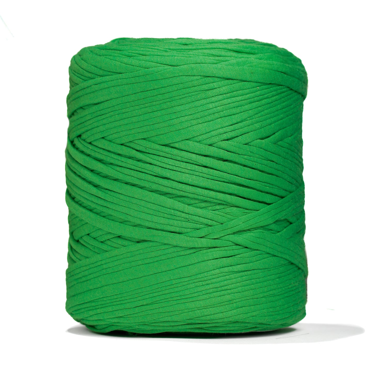 Recycled T-Shirt Fabric Yarn - Neon Green Color - Prismatic Fiber Arts