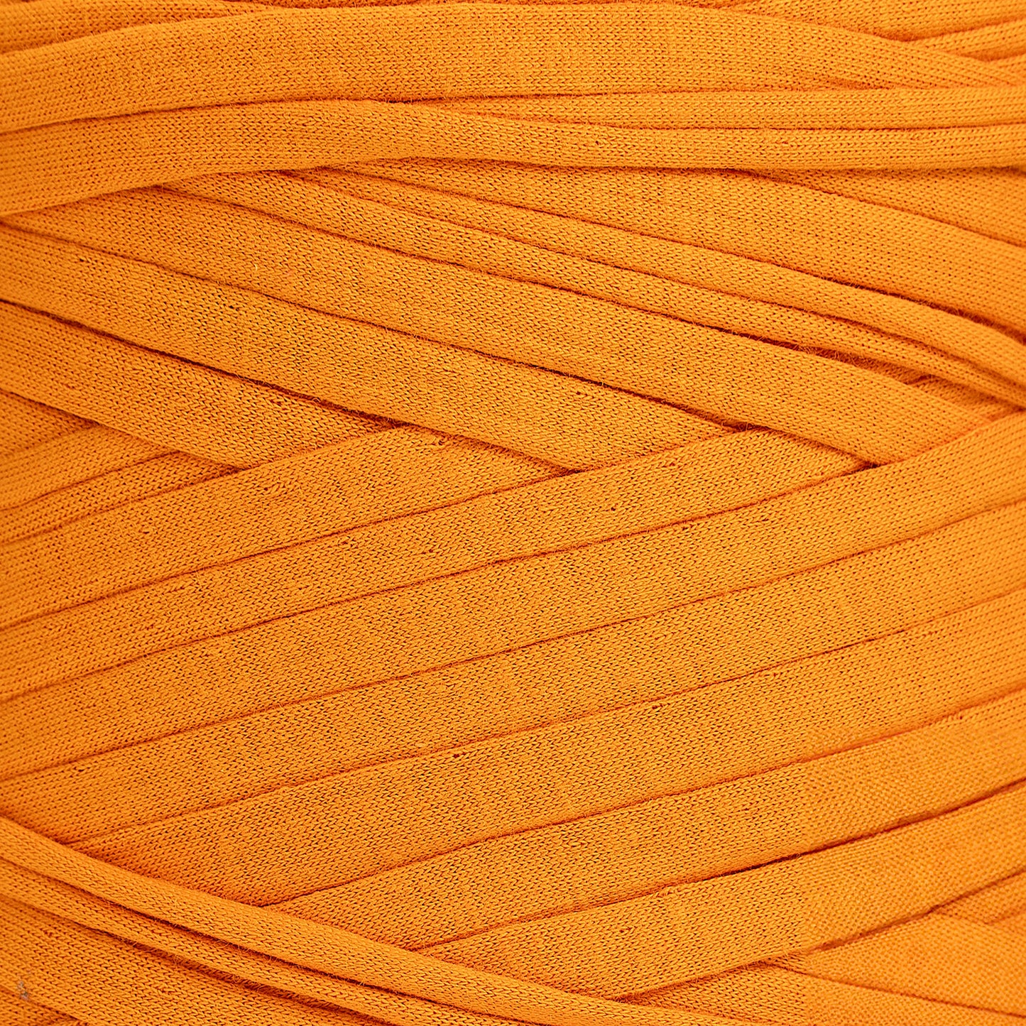 Recycled T-Shirt Fabric Yarn - Neon Orange Color - Prismatic Fiber Arts