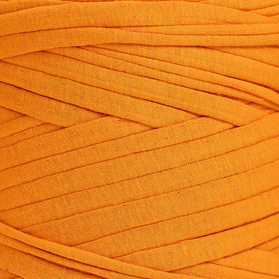 Recycled T-Shirt Fabric Yarn - Neon Orange Color - Prismatic Fiber Arts