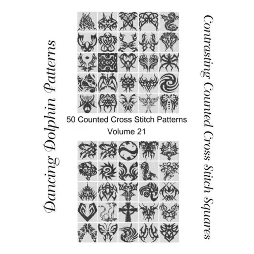 Contrasting Counted Cross Stitch Squares: 50 Counted Cross Stitch Patterns