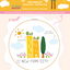 "New York City" Green Cities Eco-Embroidery Kit w. Apartment Gardens, Flowers, Clouds, Tree & Sun 4" Sampler (Joyful Threads / Grow & Bloom) - Prismatic Fiber Arts