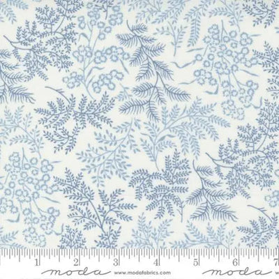 Nantucket Summer Cream Blue Sconset Landscape Nature 44"/45" Fabric Per Yard - Prismatic Fiber Arts