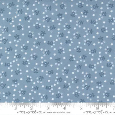 Nantucket Summer Light Blue Fairground Small Floral 44"/45" Fabric Per Yard - Prismatic Fiber Arts