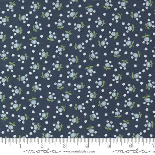 Nantucket Summer Navy Fairground Small Floral 44"/45" Fabric Per Yard - Prismatic Fiber Arts