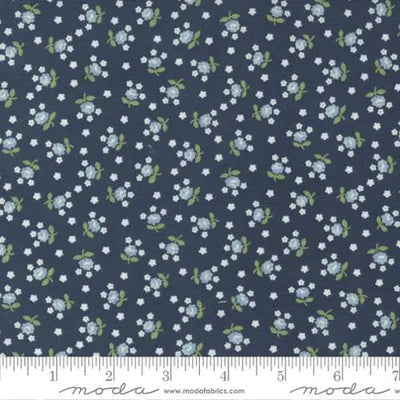Nantucket Summer Navy Fairground Small Floral 44"/45" Fabric Per Yard - Prismatic Fiber Arts