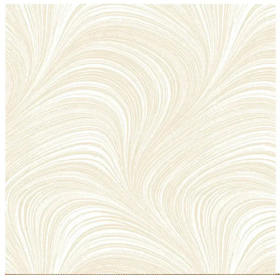 Natural Cream Color Wave Texture Flannel Wideback Fabric Per Yard - Prismatic Fiber Arts