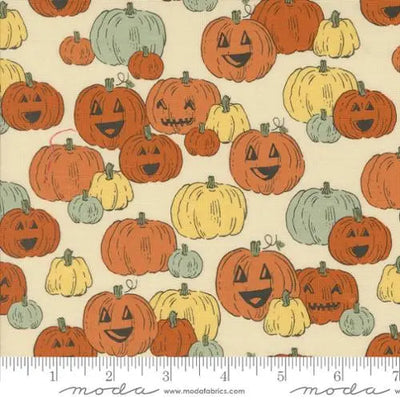 Natural Home Sweet Haunt Pumpkins 44"/45" Fabric Per Yard - Prismatic Fiber Arts