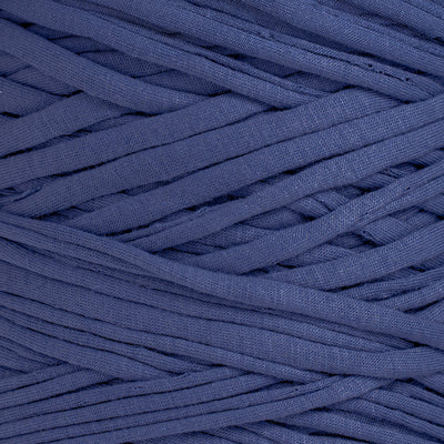 Recycled T-Shirt Fabric Yarn - Navy Blue Color - Prismatic Fiber Arts
