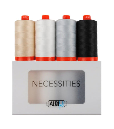 Necessities Thread Collection 50wt 4 Large Spools - Prismatic Fiber Arts