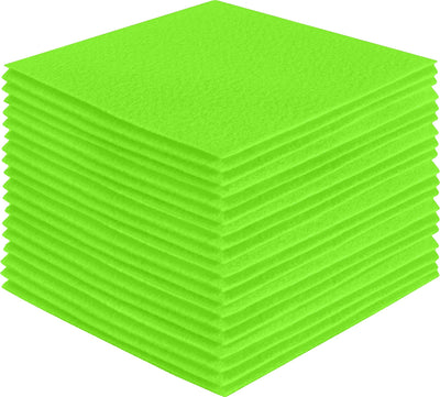FabricLA Acrylic Felt Craft Sheet Packs – Neon Green | Soft 100% Acrylic Felt Sheets for DIY & Crafts - Prismatic Fiber Arts
