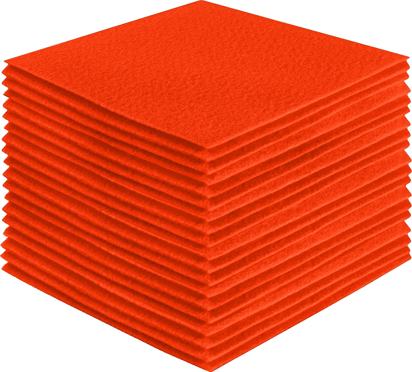 FabricLA Acrylic Felt Craft Sheet Packs – Neon Orange | Soft 100% Acrylic Felt Sheets for DIY & Crafts - Prismatic Fiber Arts