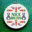 Nice Buns Counted Cross Stitch DIY KIT - Prismatic Fiber Arts