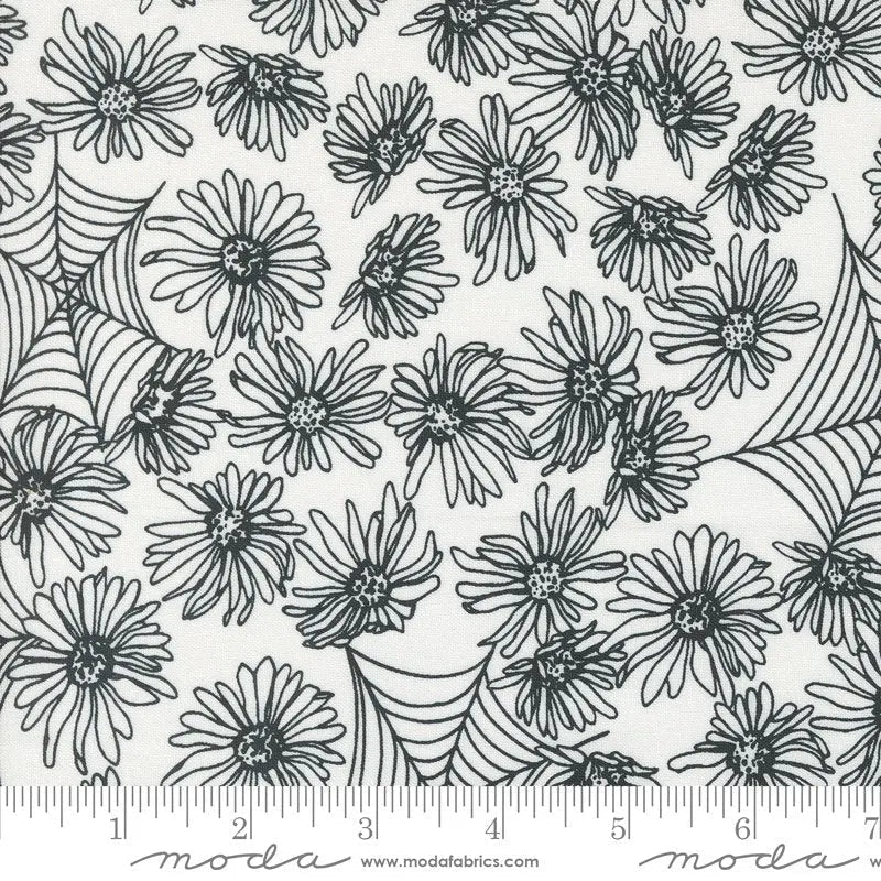 Noir Ghost White 44"/45" Fabric Per Yard - Prismatic Fiber Arts