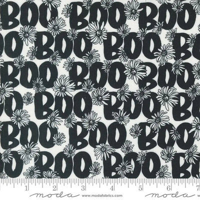 Noir Pumpkin Boo Black & White 44"/45" Fabric Per Yard - Prismatic Fiber Arts