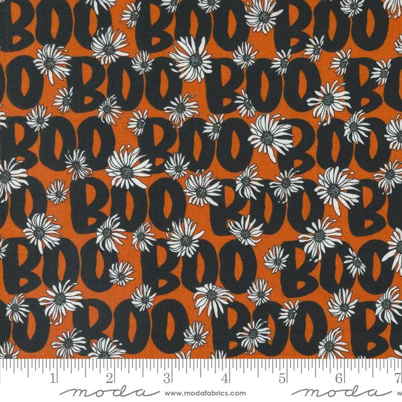 Noir Pumpkin Boo Orange 44"/45" Fabric Per Yard