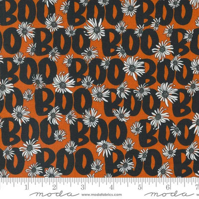 Noir Pumpkin Boo Orange 44"/45" Fabric Per Yard - Prismatic Fiber Arts