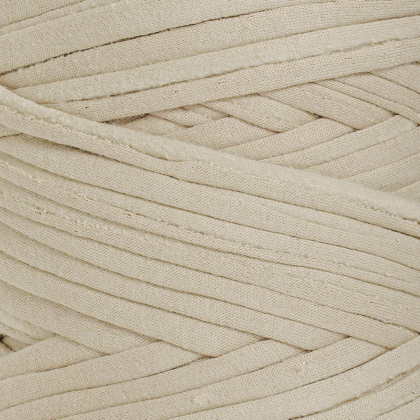Recycled T-Shirt Fabric Yarn - Oat Color - Prismatic Fiber Arts