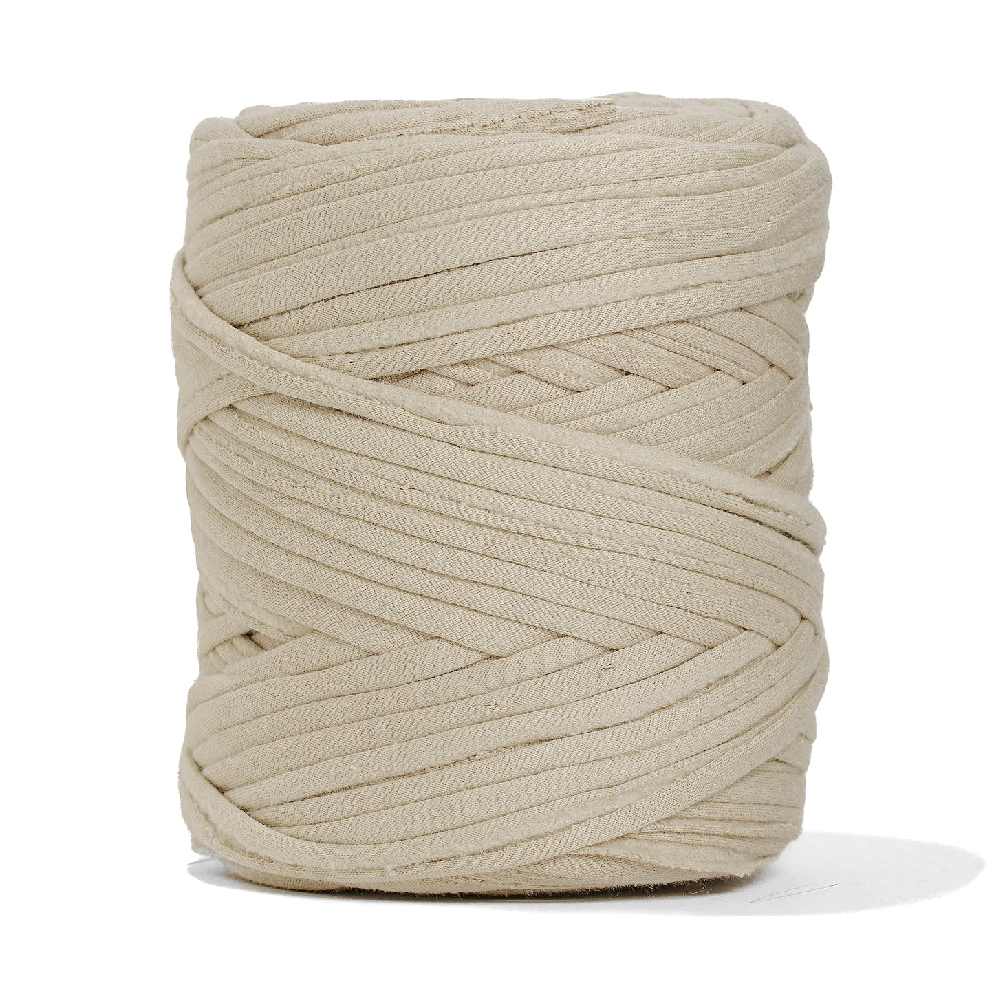 Recycled T-Shirt Fabric Yarn - Oat Color - Prismatic Fiber Arts