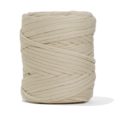 Recycled T-Shirt Fabric Yarn - Oat Color - Prismatic Fiber Arts