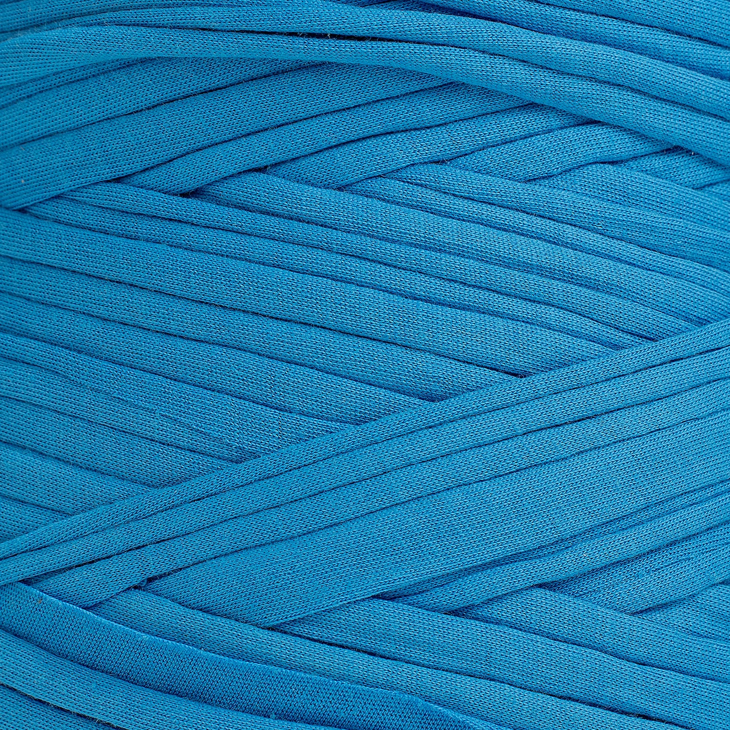 Recycled T-Shirt Fabric Yarn - Ocean Blue Color - Prismatic Fiber Arts