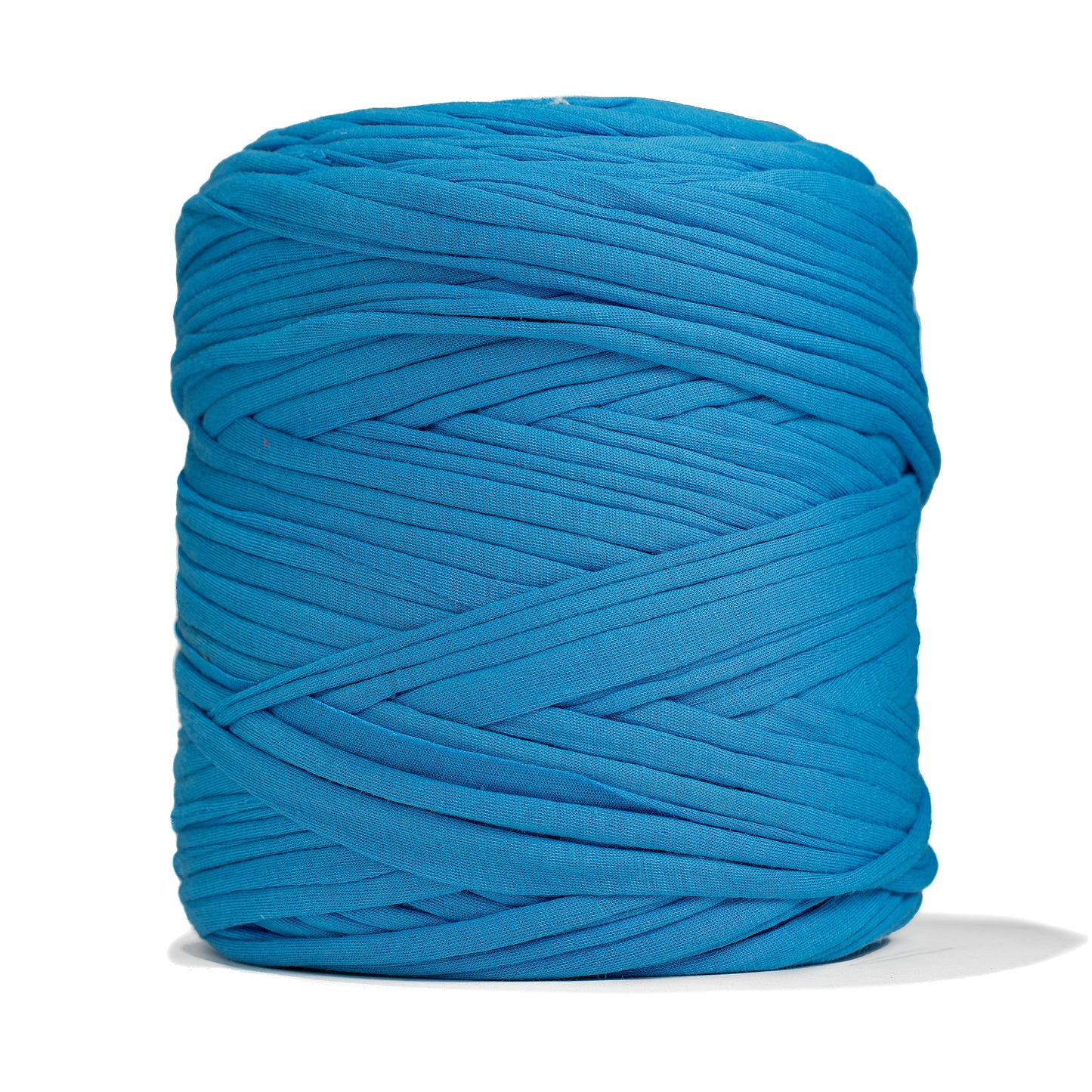 Recycled T-Shirt Fabric Yarn - Ocean Blue Color - Prismatic Fiber Arts