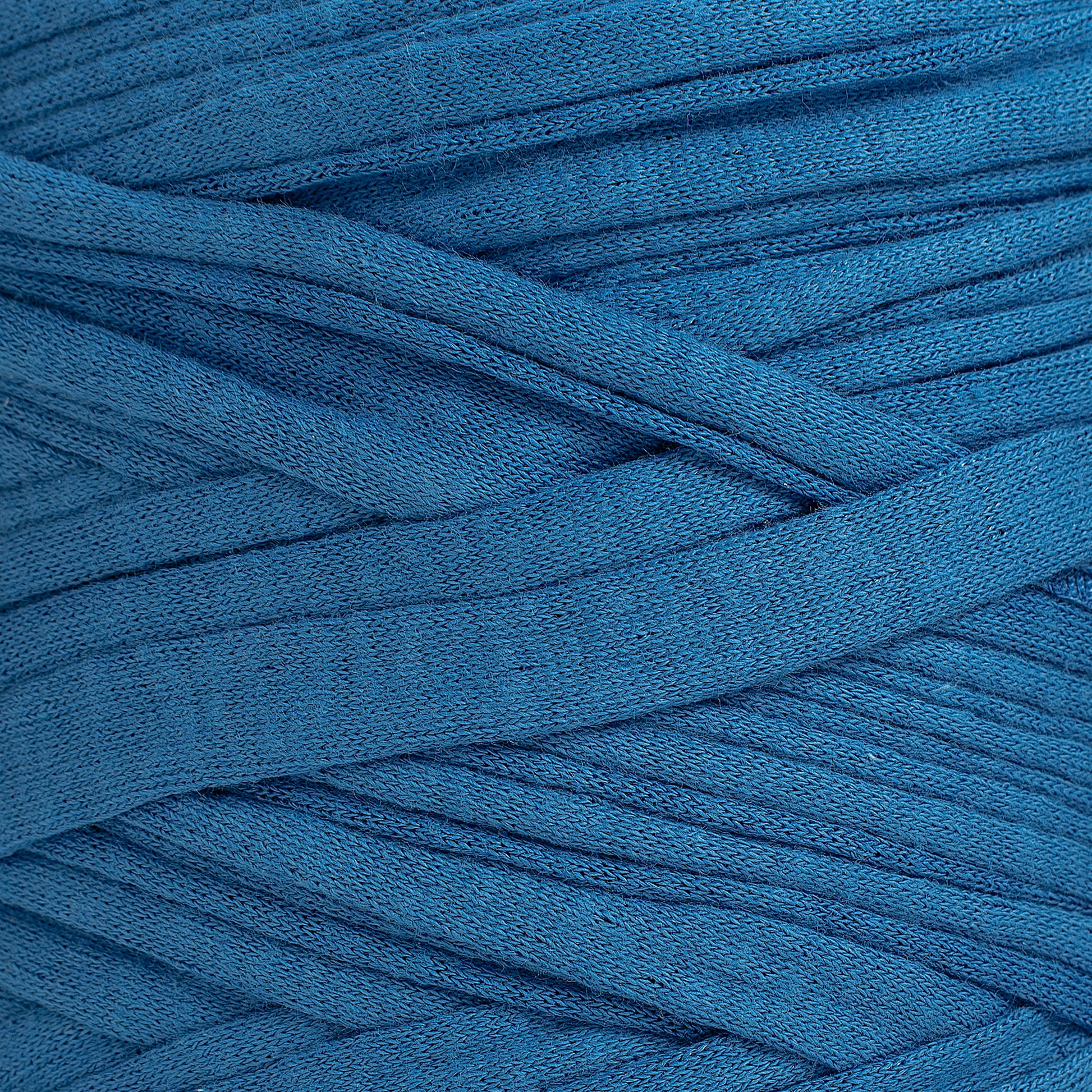 Recycled T-Shirt Fabric Yarn - Ocean Teal Color - Prismatic Fiber Arts