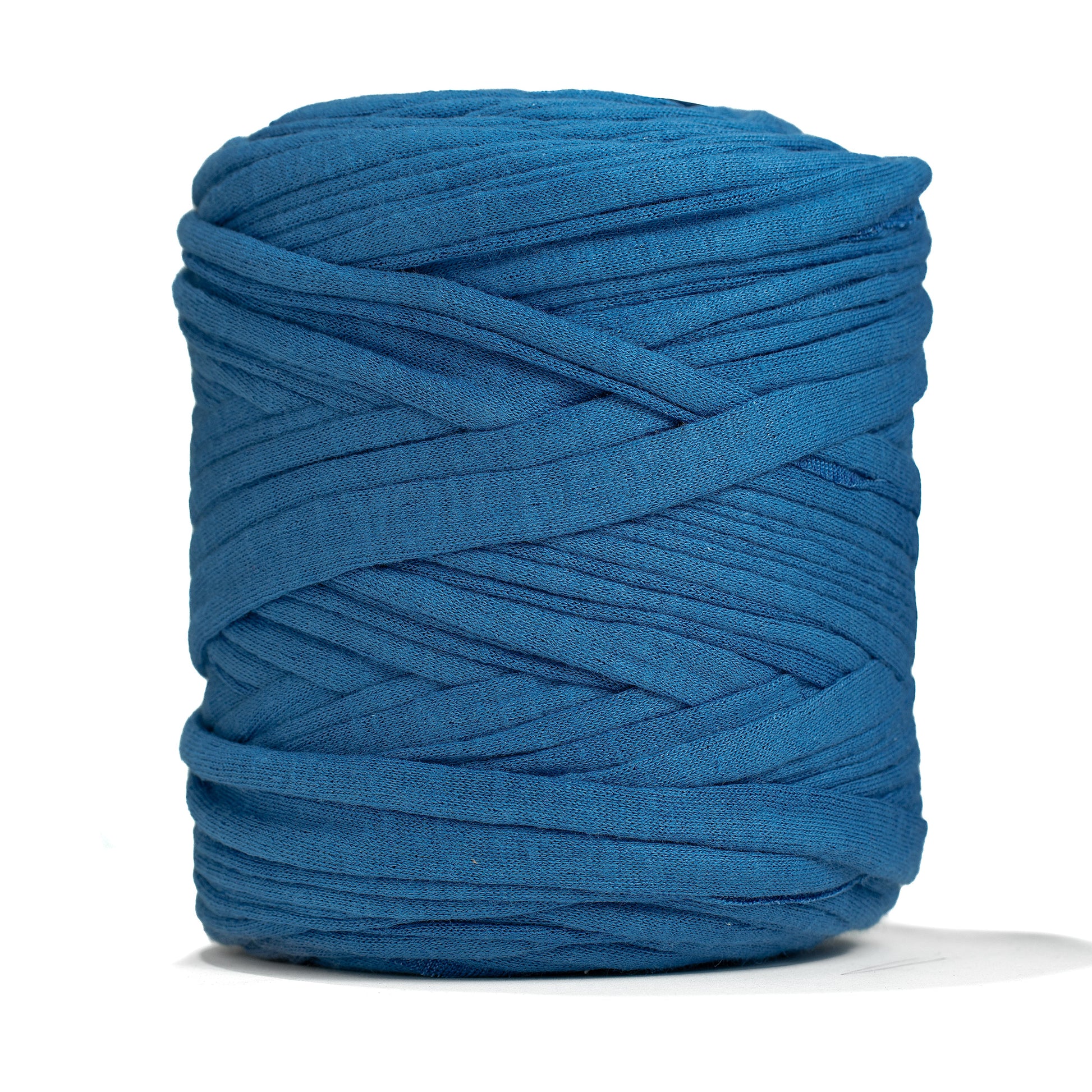 Recycled T-Shirt Fabric Yarn - Ocean Teal Color - Prismatic Fiber Arts