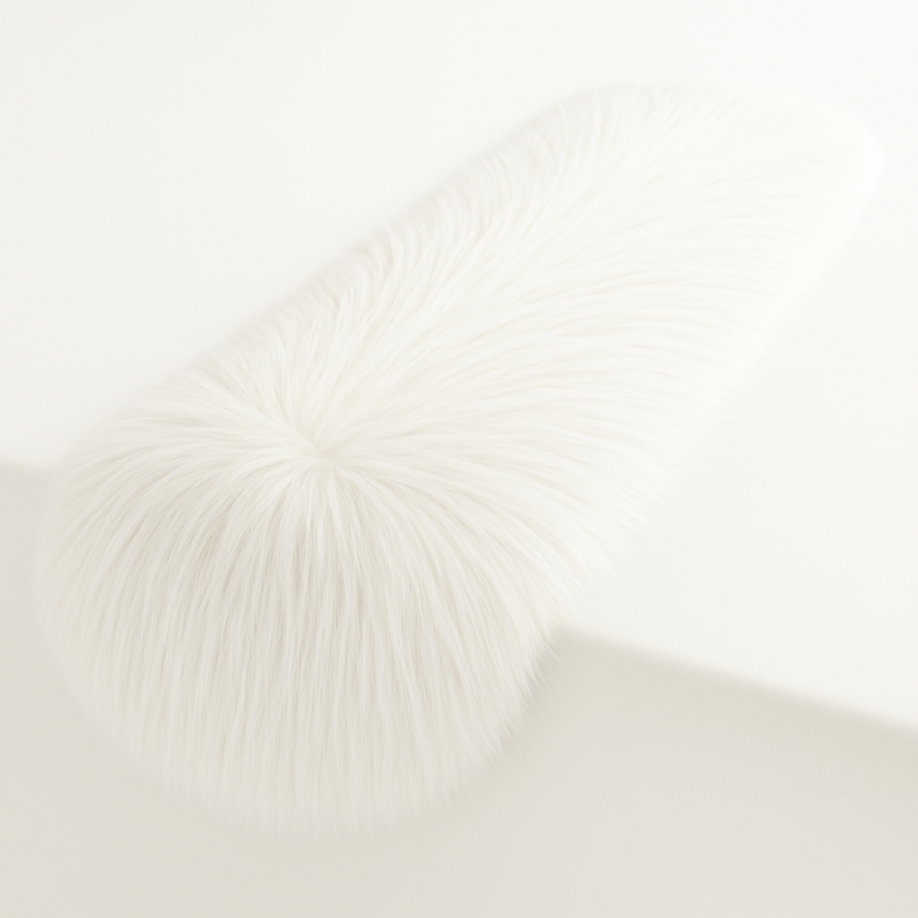 Faux Fur Table Runners – Elegant Decor for Every Occasion - Off White - Prismatic Fiber Arts