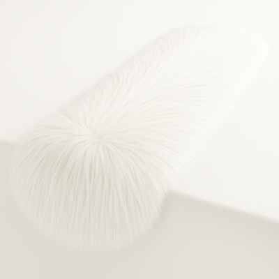 Faux Fur Table Runners – Elegant Decor for Every Occasion - Off White - Prismatic Fiber Arts