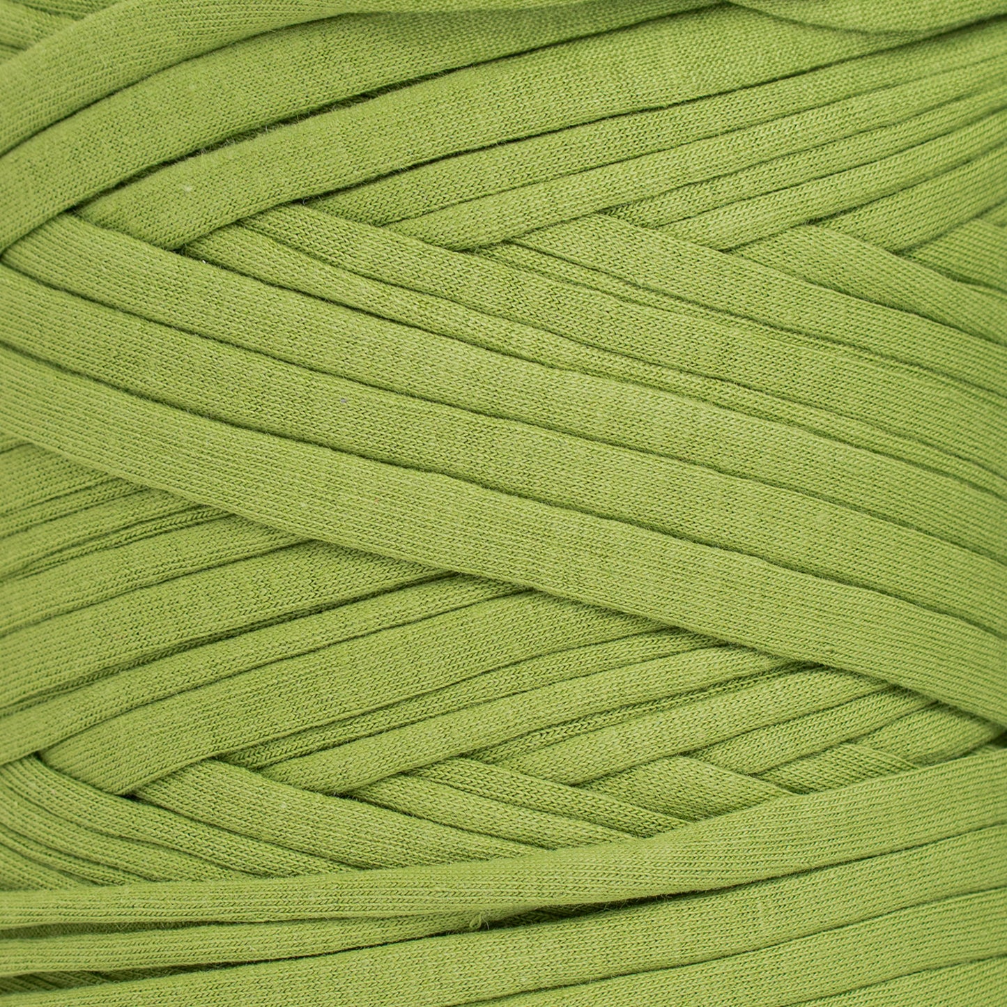 Recycled T-Shirt Fabric Yarn - Olive Green Color