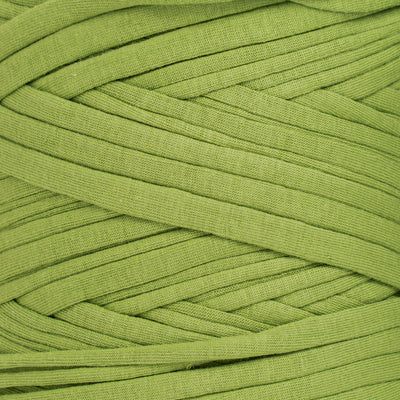 Recycled T-Shirt Fabric Yarn - Olive Green Color - Prismatic Fiber Arts