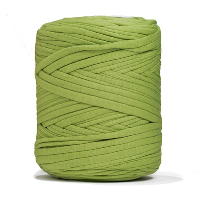 Recycled T-Shirt Fabric Yarn - Olive Green Color - Prismatic Fiber Arts