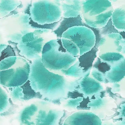 Green Light Teal Opalescence Cotton Wideback Fabric per yard - Prismatic Fiber Arts
