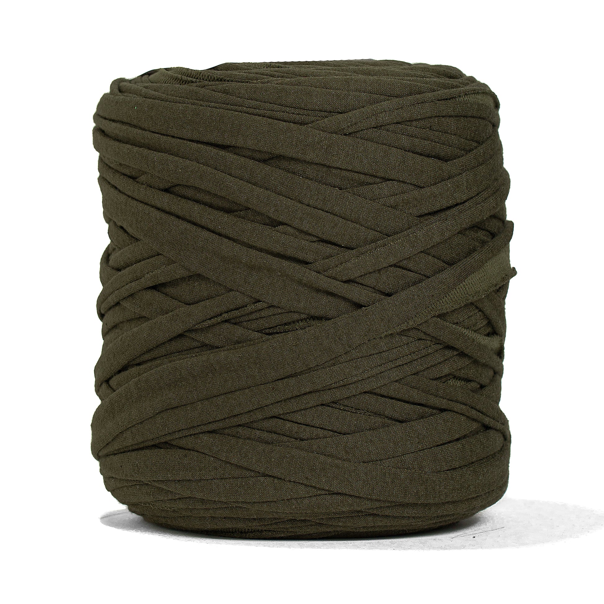 Recycled T-Shirt Fabric Yarn - Oregano Color - Prismatic Fiber Arts